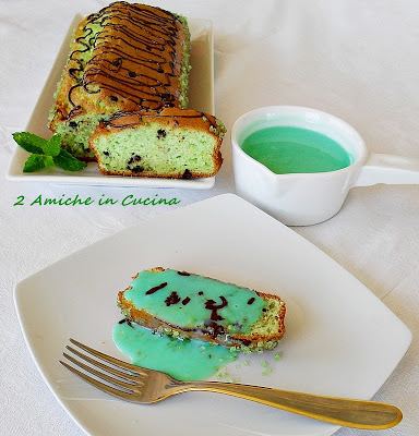 Plum cake menta e cioccolato e crema alla menta