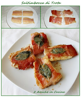 come preparare i saltimbocca di trota con prosciutto e salvia
