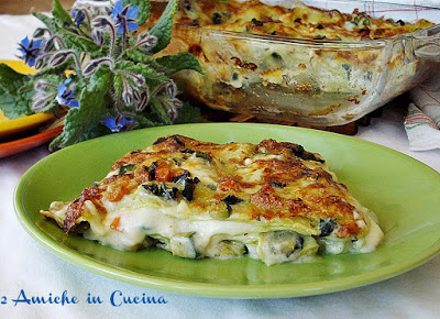 Fetta di lasagna alle verdure