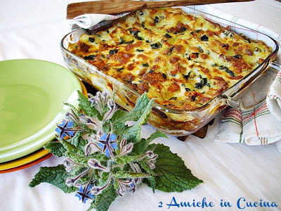 Lasagna alle verdure in pirofila di vetro