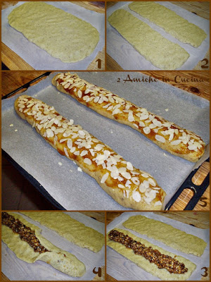 procedimento per preparare lo strudel di frolla con fichi e mandorle