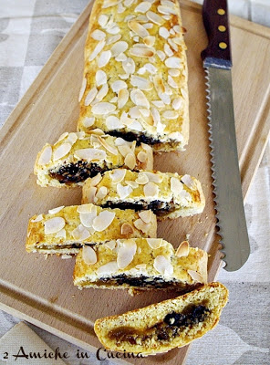 strudel di frolla, fichi e mandorle