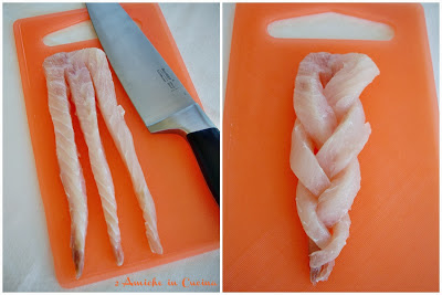 filetto di persico allo zafferano, l'intreccio
