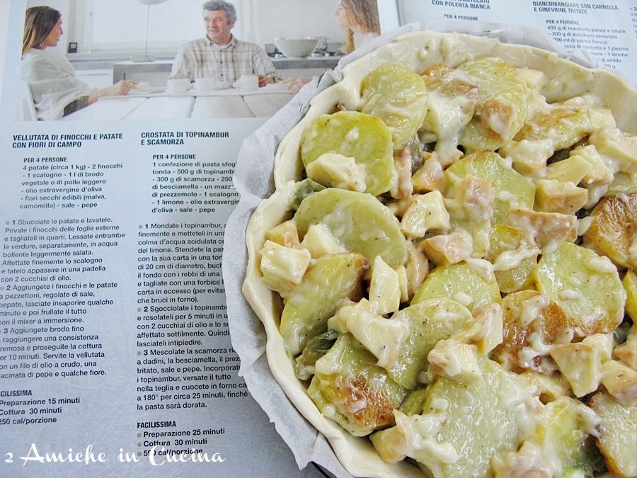 crostata di carciofi con patate e scamorza, ricetta Sale&Pepe