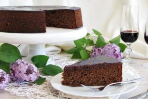 Torta al cioccolato, amarene e Recioto