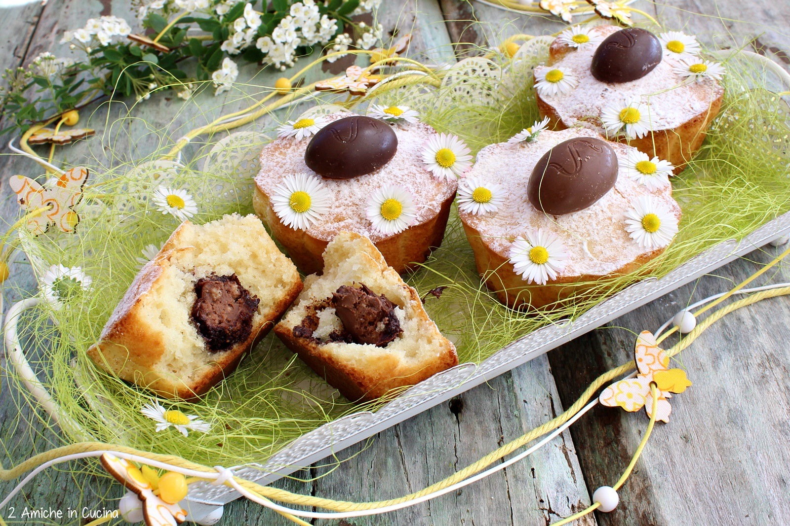Muffin con ovetti di cioccolato 