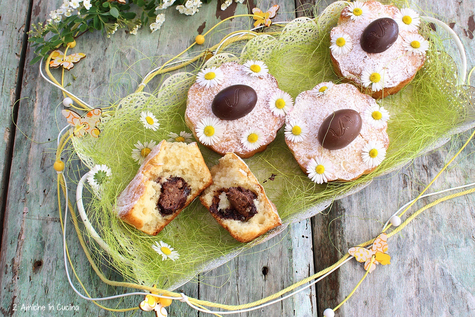 Muffin con ovetti di cioccolato 