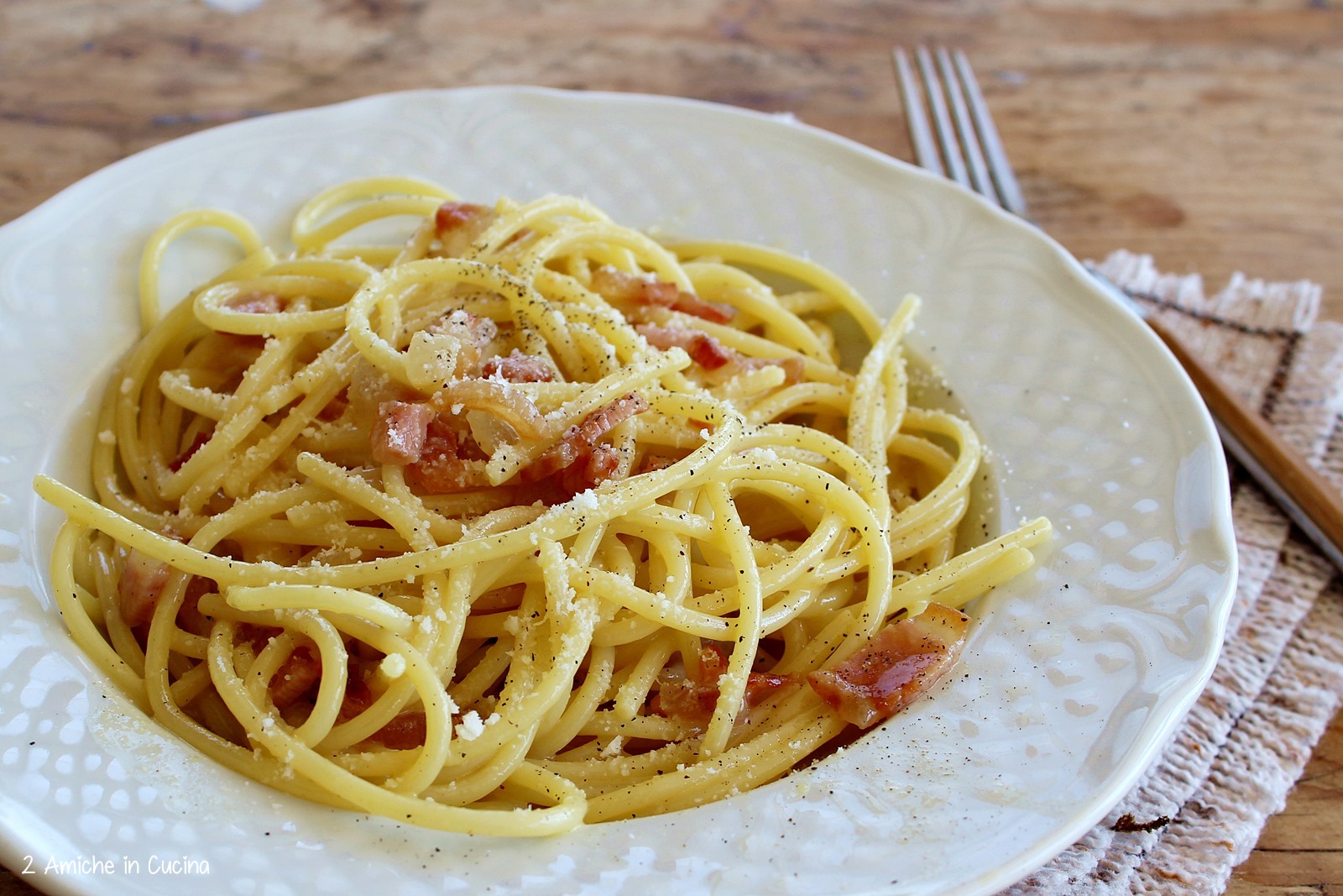 Penne alla carbonara - Si fa così