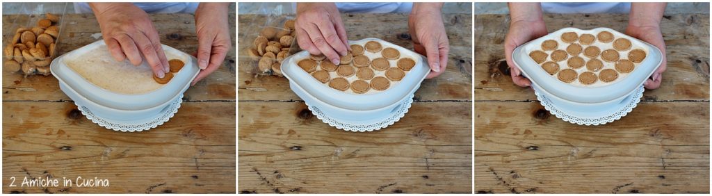 Semifreddo pesche e amaretti con croccante ai pinoli passo passo 