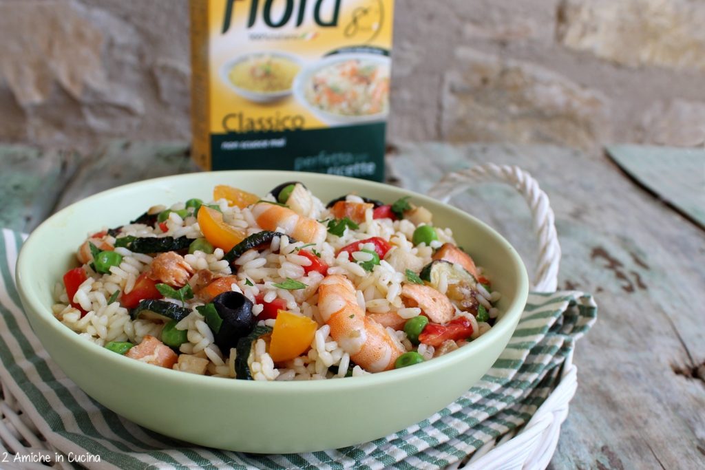 Insalata di riso pesce e verdure