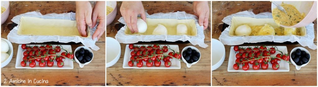 Plumcake salato pomodorini e mozzarella passo passo 