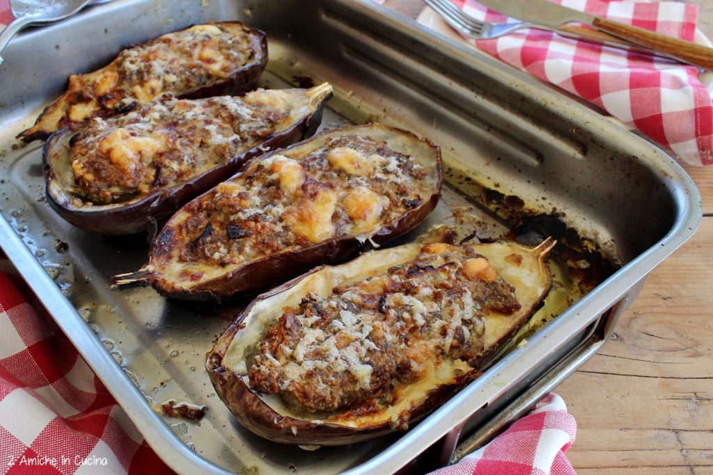 melanzane ripiene di carne 