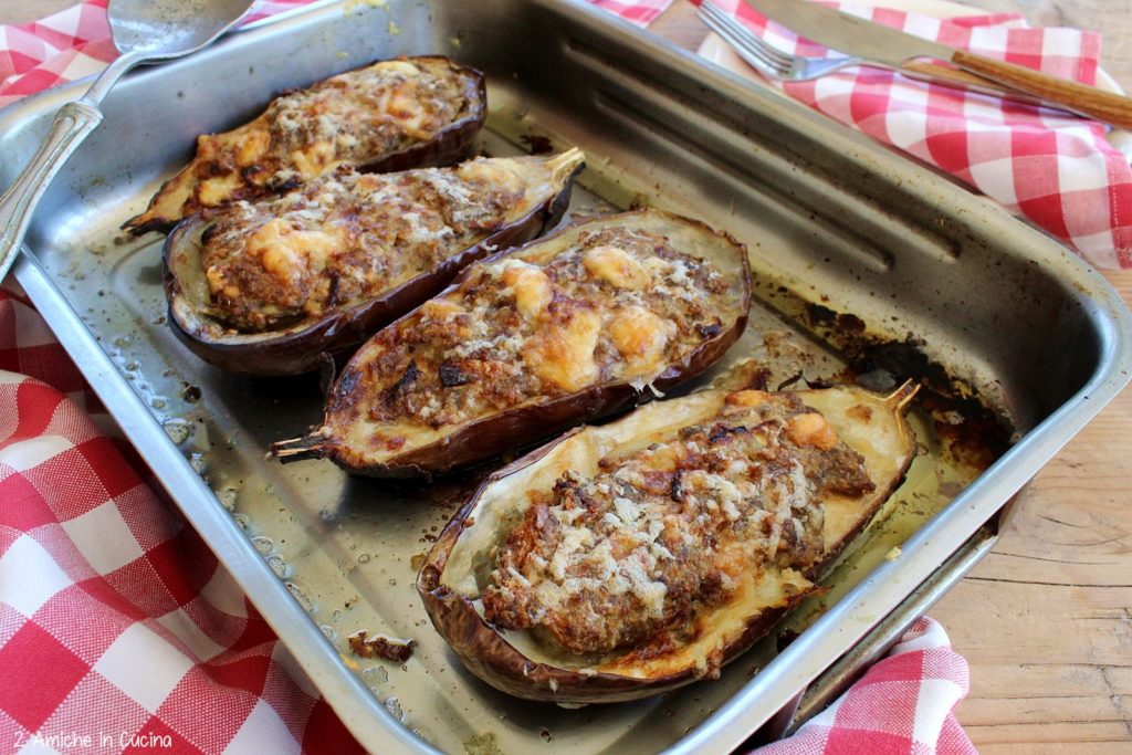 melanzane ripiene di carne 