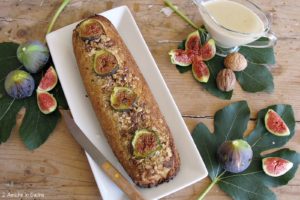 strudel ai fichi, avena e noci con crema al rum