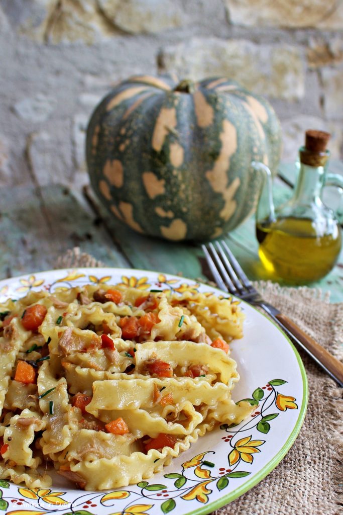 Mafaldine al tonno e zucca