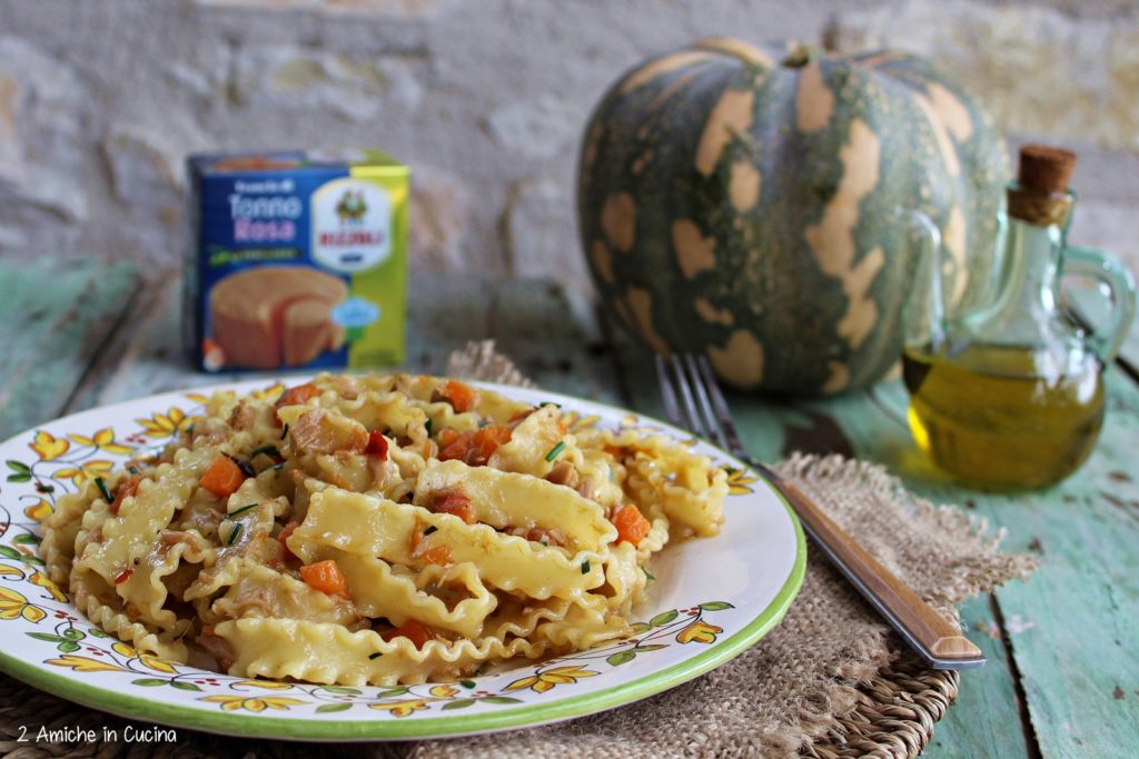 Mafaldine al tonno e zucca