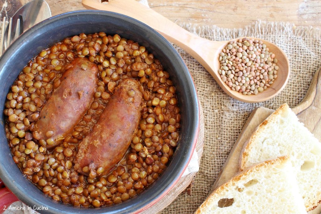 Lenticchie di Colfiorito e salsicce
