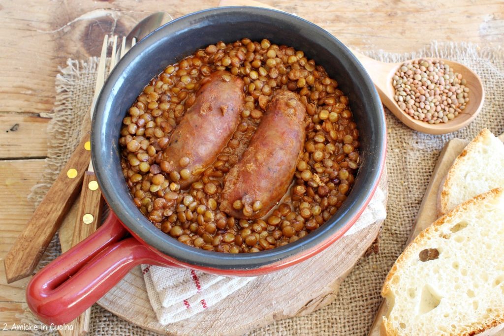 Lenticchie di Colfiorito e salsicce 