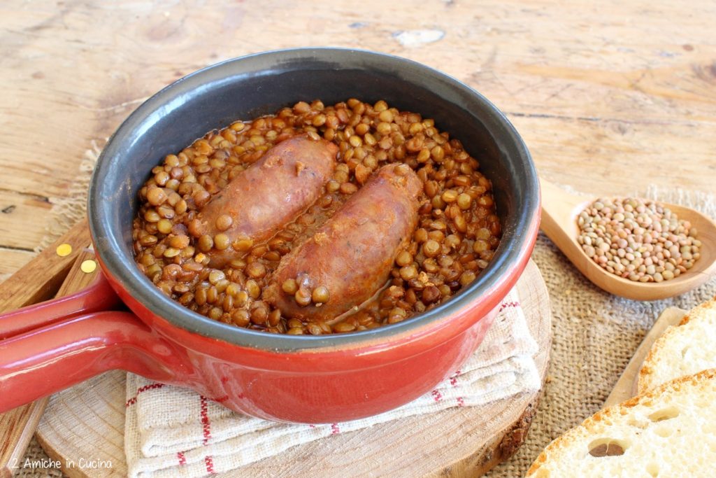 Lenticchie di Colfiorito e salsicce