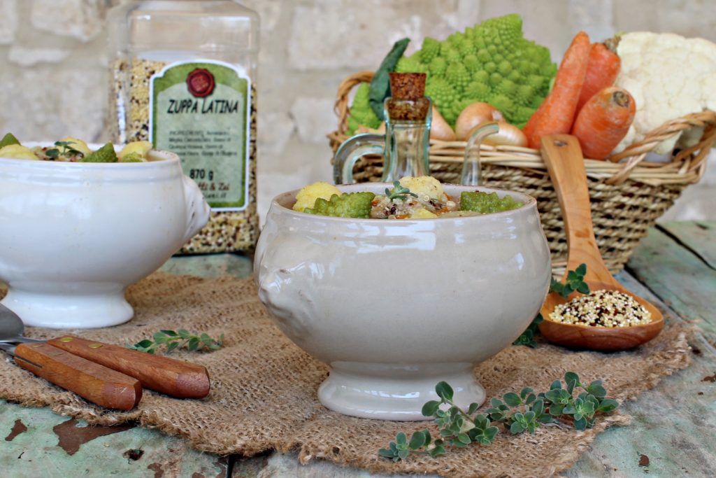 zuppa latina con verdure