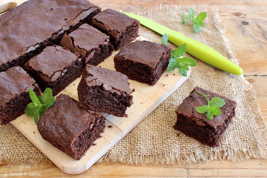 Brownies al cioccolato e menta (