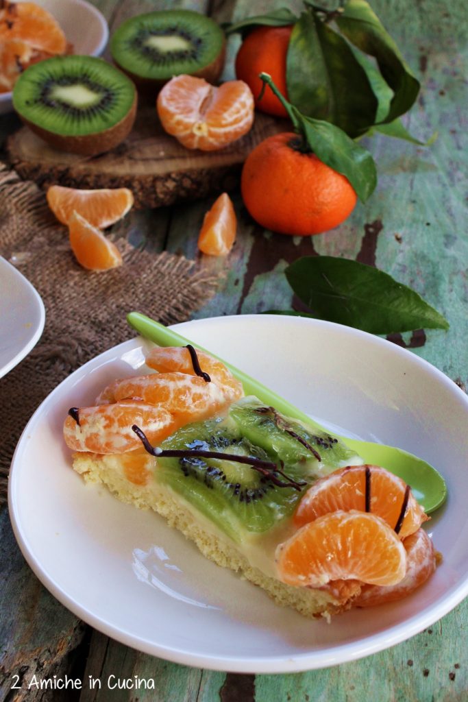 Torta alla frutta kiwi e clementine 