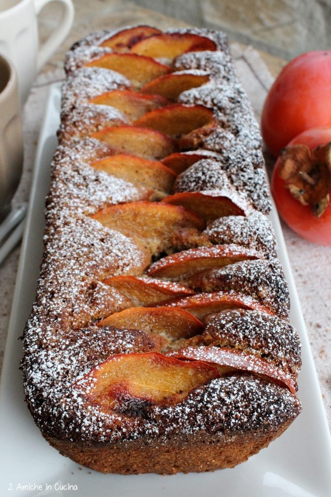 Plumcake alle mandorle e cachi 