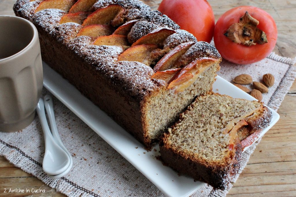 Plumcake alle mandorle e cachi 