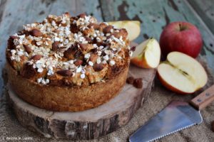 Torta di mele ai cereali e panettone