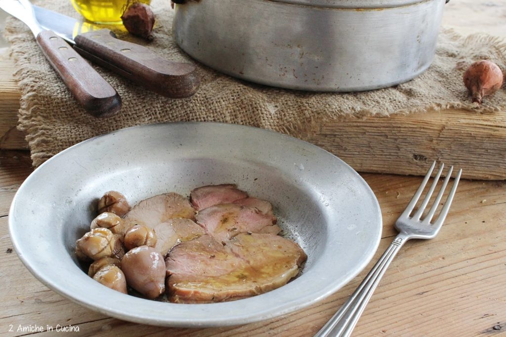 Arrosto di maiale con lampascion