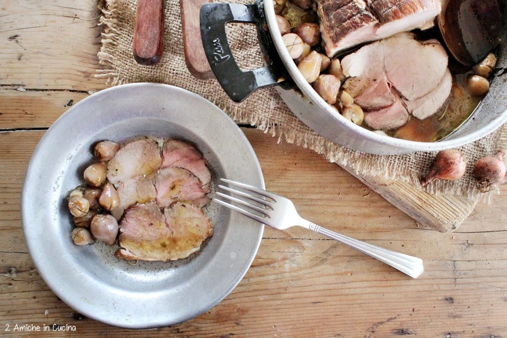 Arrosto di maiale con lampascion
