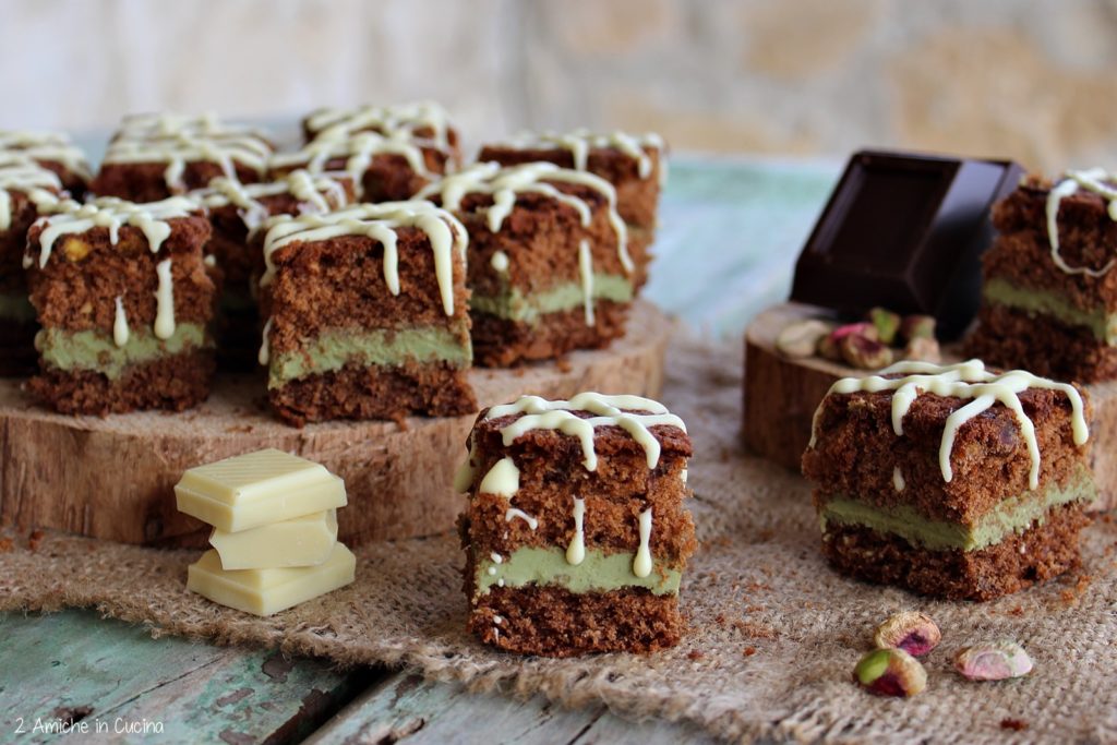 Cubotti al cioccolato e pistacchio 