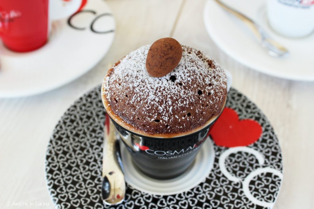 Mug cake al cacao, caffe e rum
