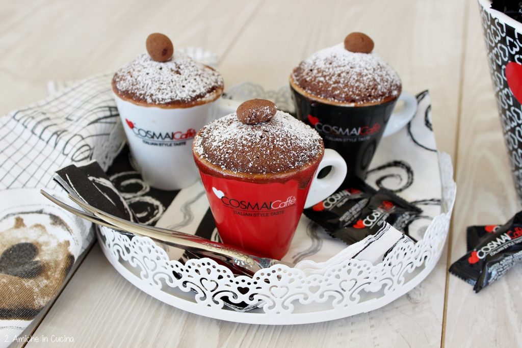 Mug cake al cacao, caffe e rum