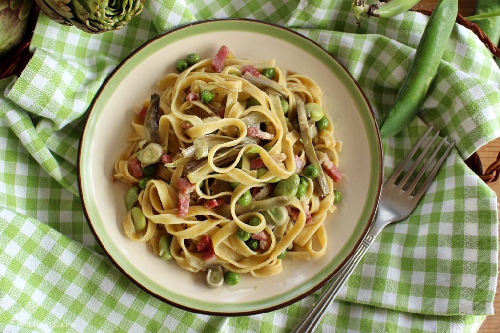 Tagliatelle 5 cereali alla vignarola
