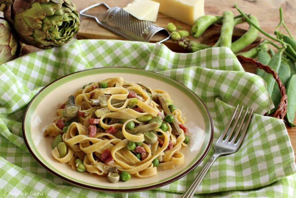 Tagliatelle 5 cereali alla vignarola