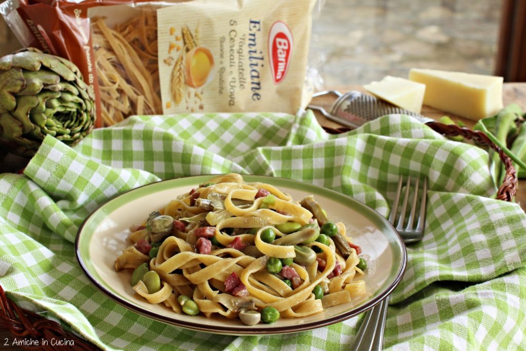 Tagliatelle 5 cereali alla vignarola