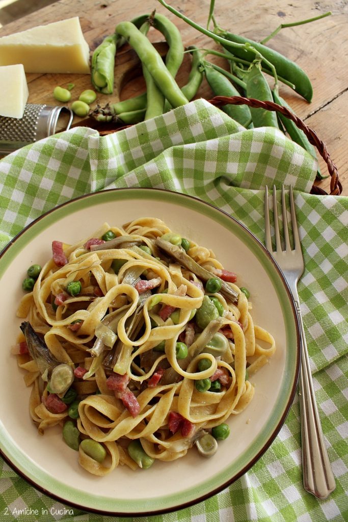 Tagliatelle 5 cereali alla vignarola