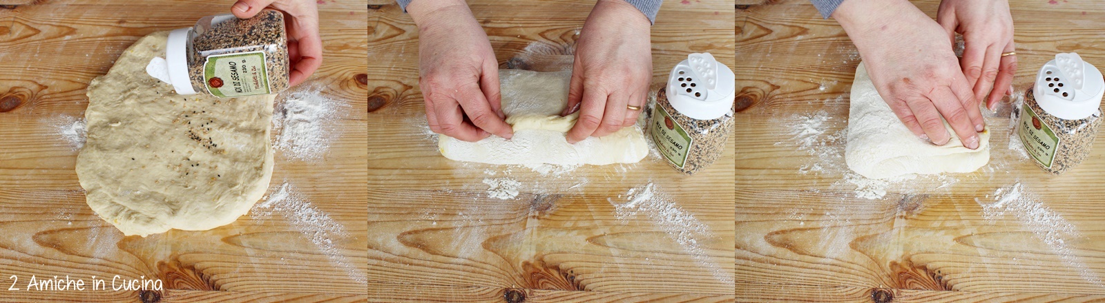 treccia di brioche alla ricotta, limone e mix di sesamo passo passo