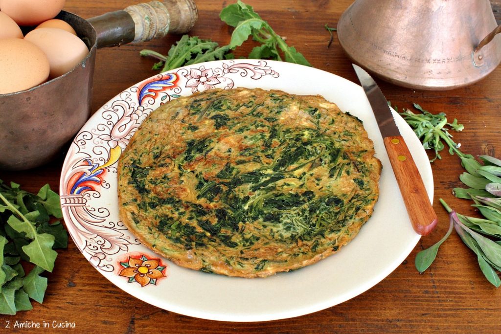 Frittata con le erbe selvatiche
