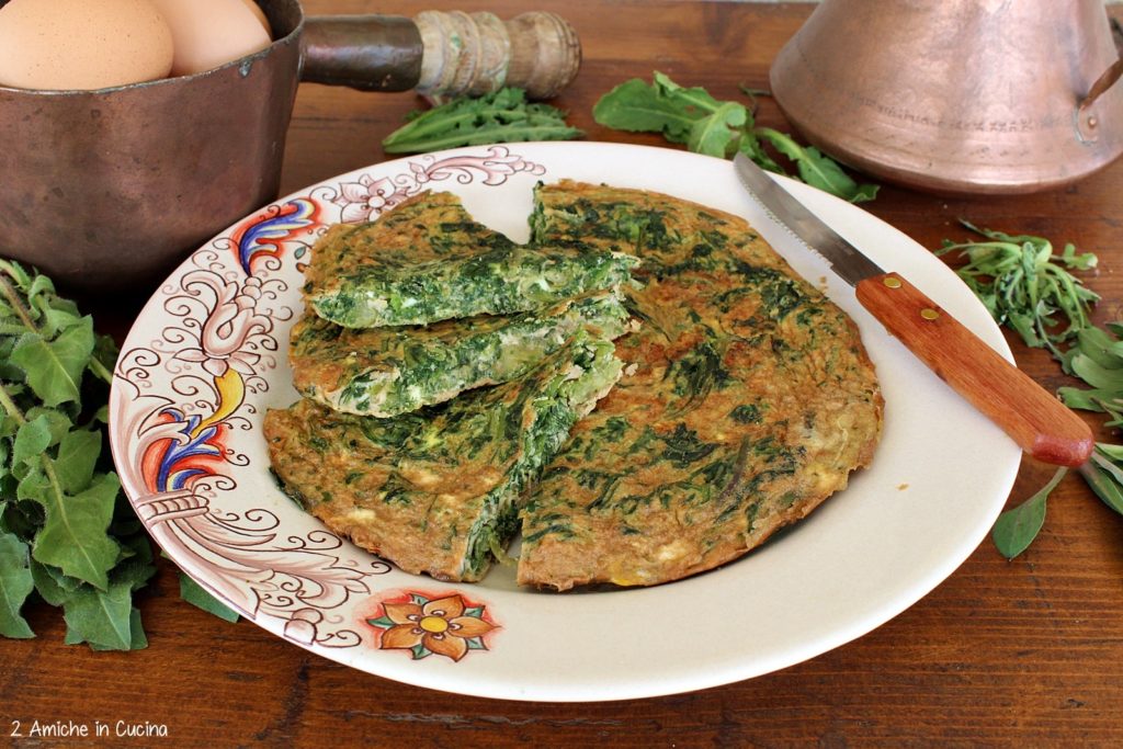 Frittata con le erbe selvatiche