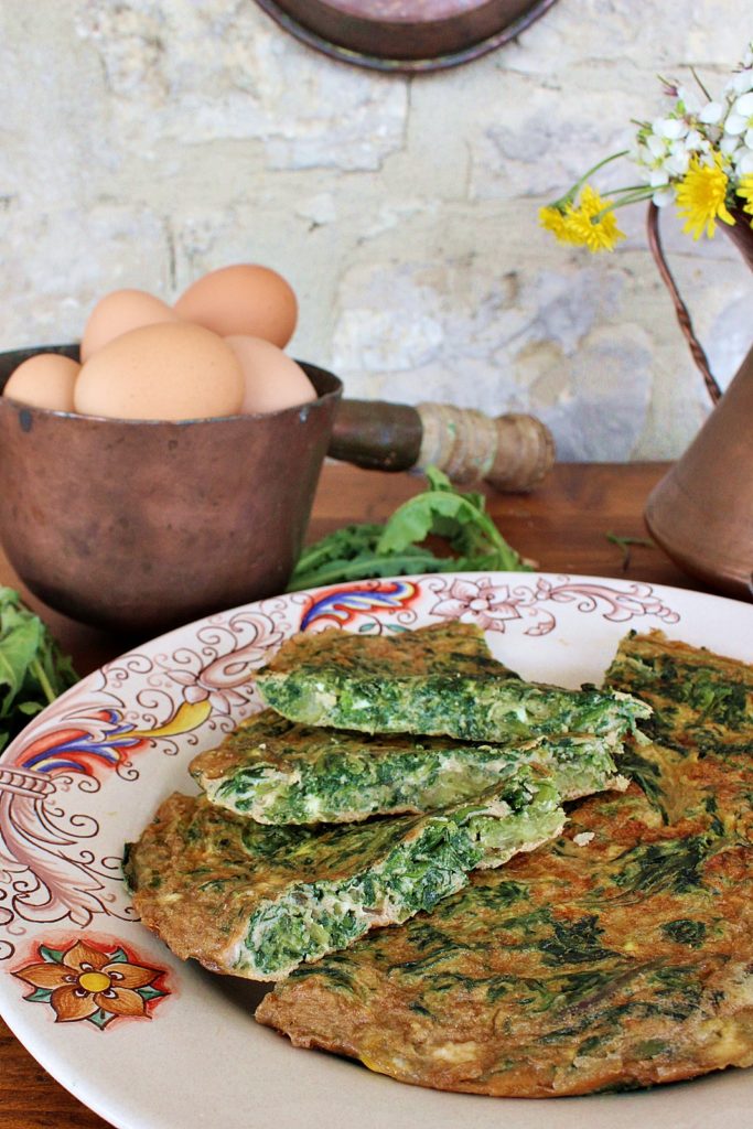 Frittata con le erbe selvatiche