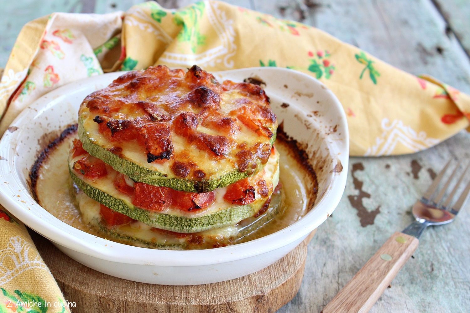 parmigiana di zucchine leggera, senza frittura