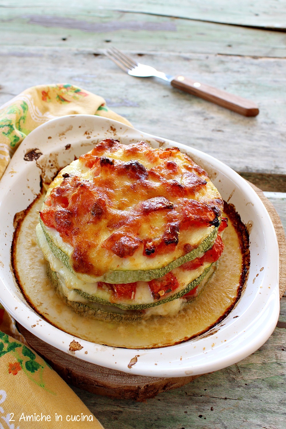 parmigiana di zucchine leggera, senza frittura