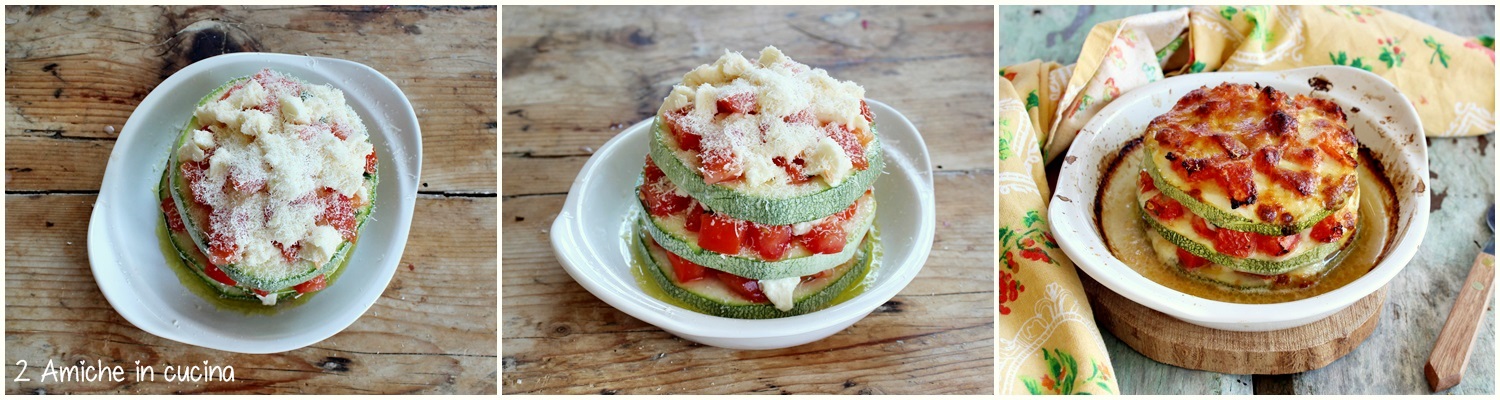 parmigiana di zucchine leggera, senza frittura