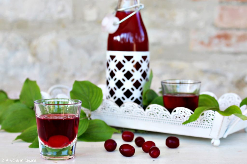 Liquore di corniole fatto in casa