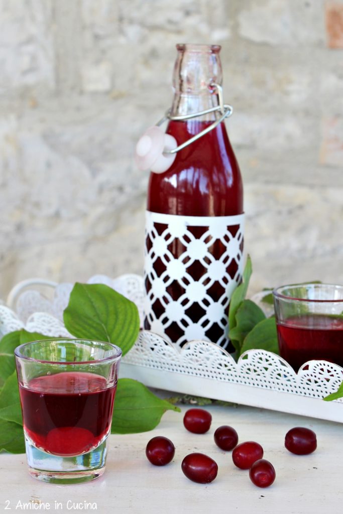 Liquore di corniole fatto in casa