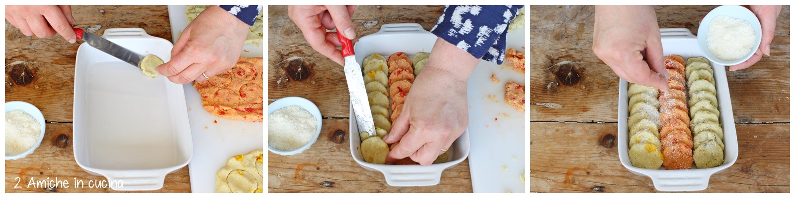 Sformato di gnocchi di fonio e peperoni, ricetta senza nichel, senza lattosio e senza glutine