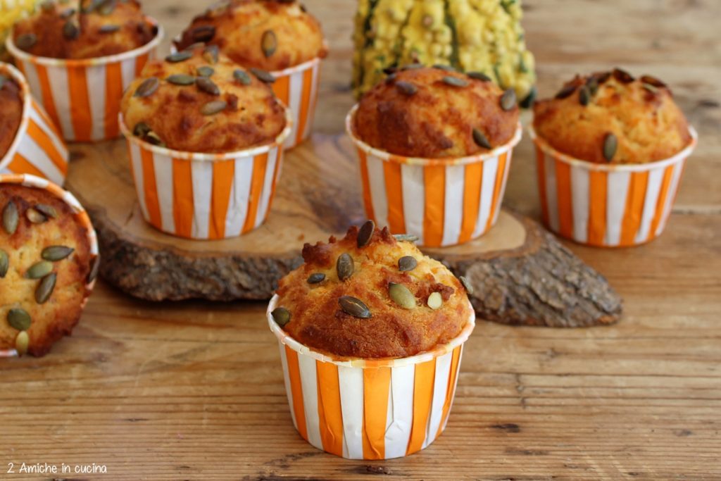 Muffin salati zucca e pancetta affumicata Beretta, senza glutine