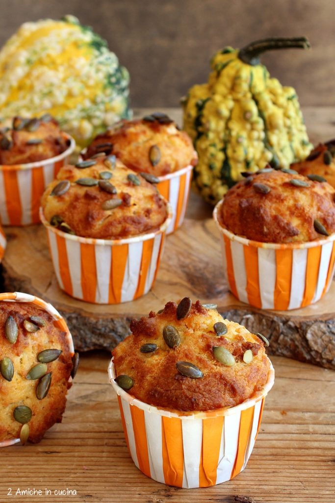 Muffin salati zucca e pancetta affumicata Beretta, senza glutine